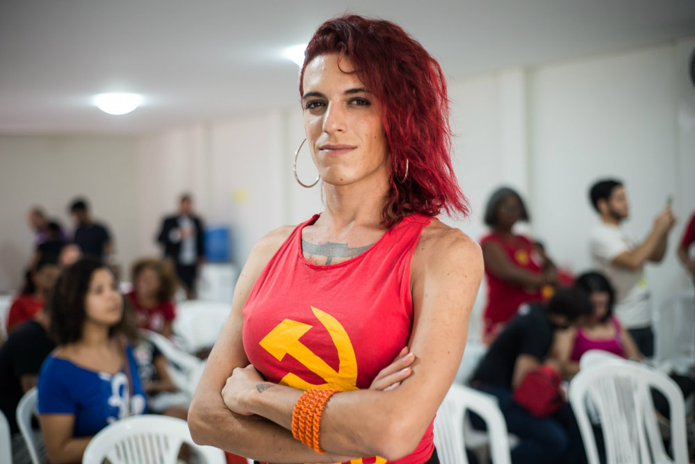Amanda Palha é filiada ao Partido Comunista Brasileiro (PCB). Foto: Inês Campelo/MZ
