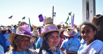 Margaridas marcham em Brasília por direitos no campo, autonomia das mulheres e democracia Crédito: Inês Campelo/MZ Conteúdo