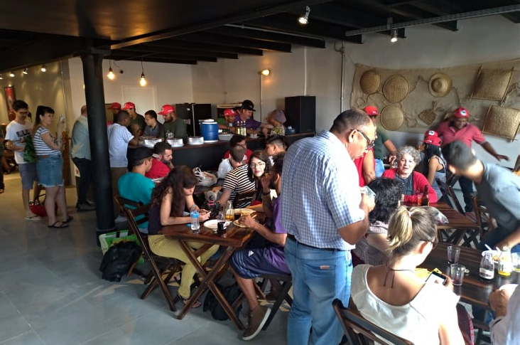 O café/bar do MST no Recife. Foto: MCS/MZ