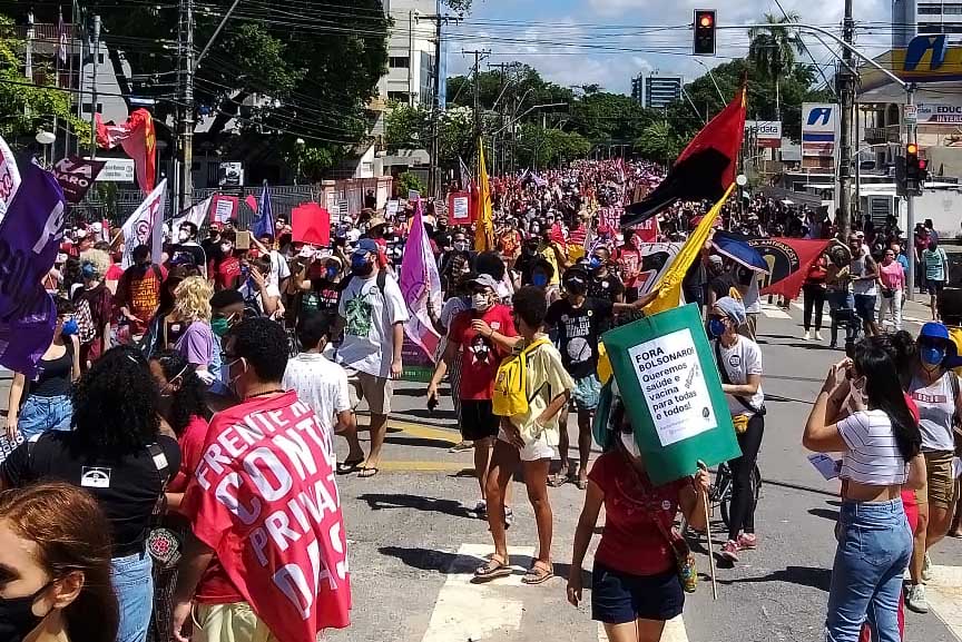 Ato fora Bolsonaro no Recife