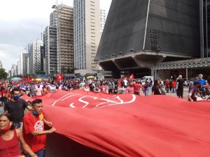 Protesto fora Bolsonaro em São Paulo