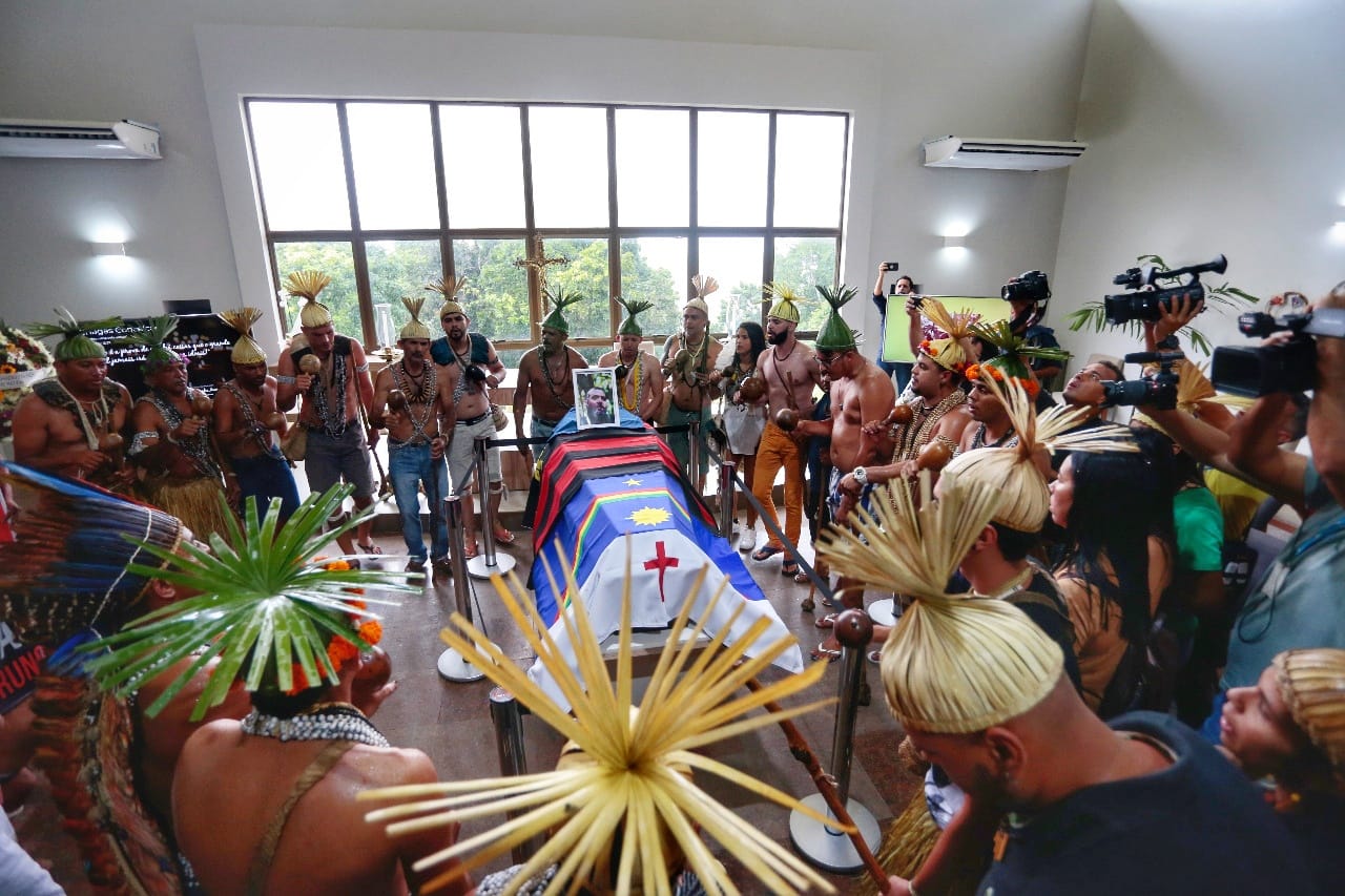 Velório do indigenista Bruno Pereira